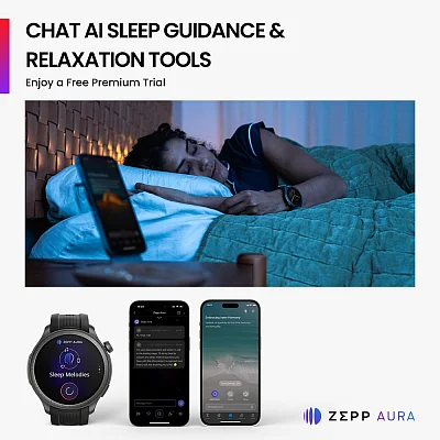 Amazfit Balance Midnight Digital Smartwatch 46mm HR GPS W2286GL2G