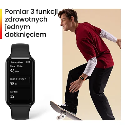 Amazfit Band 7 Black Digital Smartwatch 24mm HR B2177EU1N