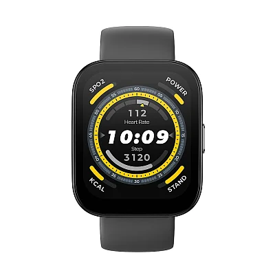 Amazfit Bip 5 Soft Black Digital Smartwatch 38mm HR GPS W2215EU1NOLD