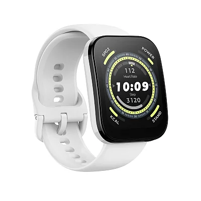 Amazfit Bip 5 Cream White Digital Smartwatch 38mm HR GPS W2215EU3N