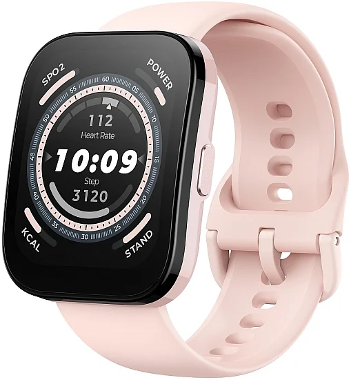 Amazfit Bip 5 Pastel Pink Digital Smartwatch 38mm HR GPS W2215EU2N