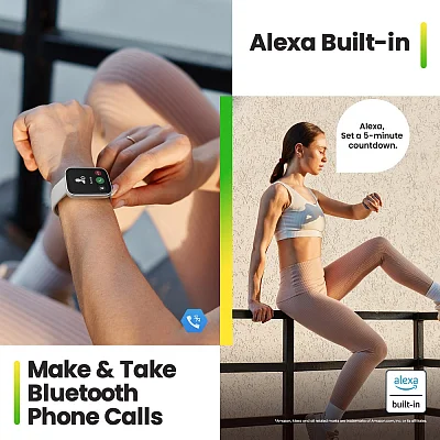 Amazfit Bip 5 Unity Grey Digital Smartwatch 38mm HR W2324US4N