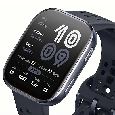 Amazfit Bip 6 Black Digital Smartwatch HR GPS W2215EU1N
