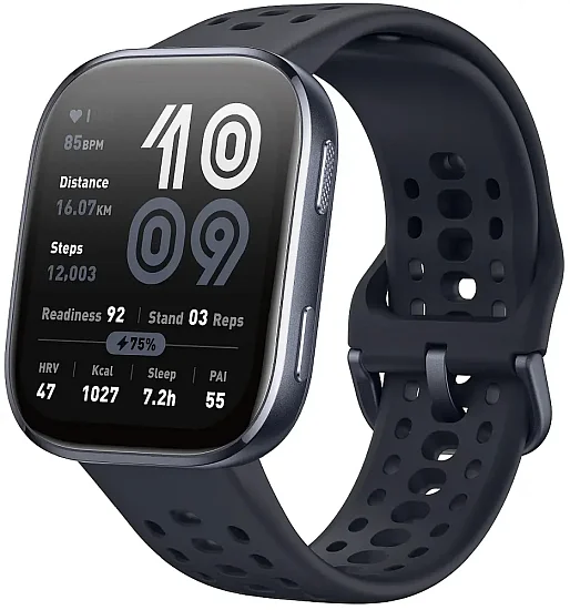 Amazfit Bip 6 Black Digital Smartwatch HR GPS W2215EU1N