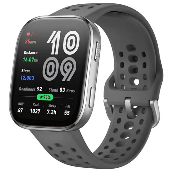 Amazfit Bip 6 Grey Digital Smartwatch HR GPS W2215EU4N