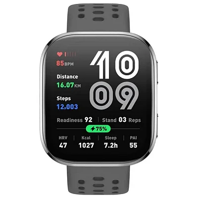 Amazfit Bip 6 Grey Digital Smartwatch HR GPS W2215EU4N