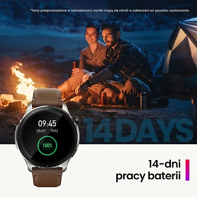 Amazfit GTR 4 Racetrack Grey Digital Smartwatch 46mm HR GPS W2166EU2N