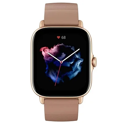 Amazfit GTS 3 Terra Rossa Digital Smartwatch 36mm HR GPS W2035OV3N
