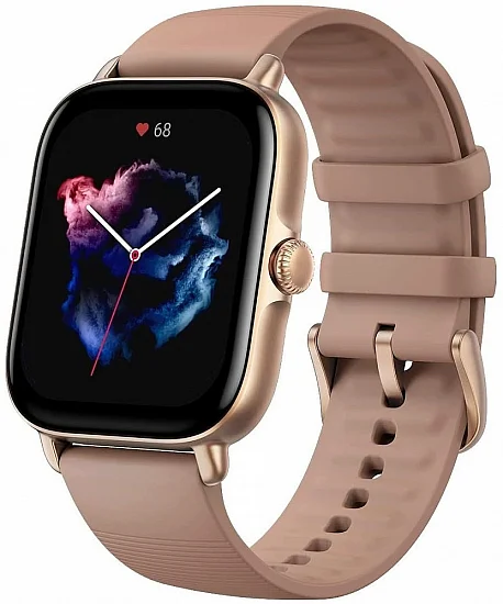Amazfit GTS 3 Terra Rossa Digital Smartwatch 36mm HR GPS W2035OV3N