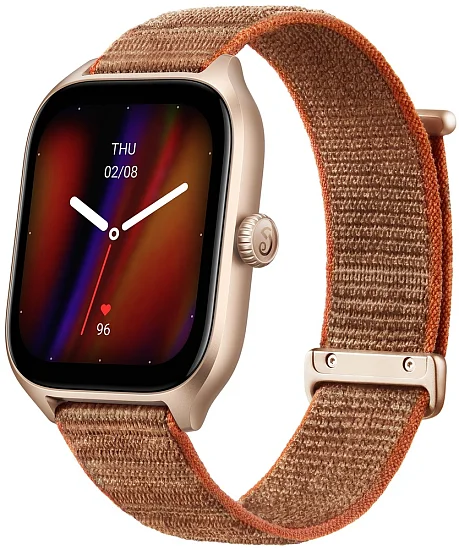 Amazfit GTS 4 Autumn Brown Digital Smartwatch 36mm HR GPS W2168EU2N