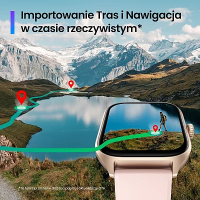 Amazfit GTS 4 Autumn Brown Digital Smartwatch 36mm HR GPS W2168EU2N