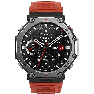 Amazfit T-Rex 3 Lava Orange Digital Smartwatch 47mm HR GPS A2322
