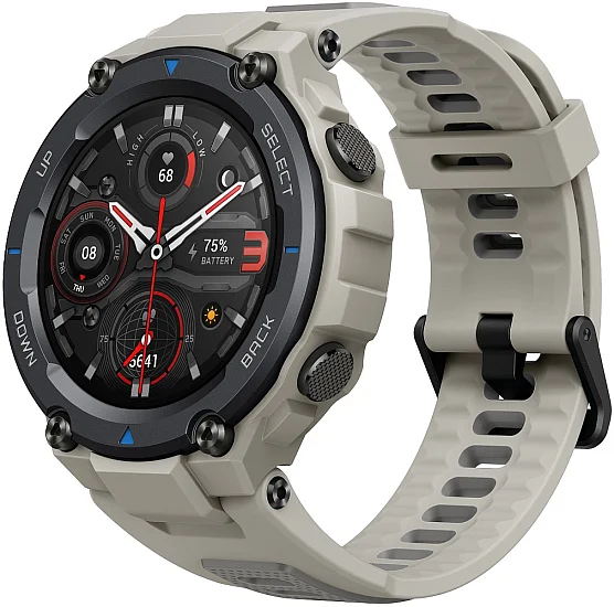 Amazfit T-Rex Pro Desert Grey Digital Smartwatch 47mm HR GPS W2013OV3N