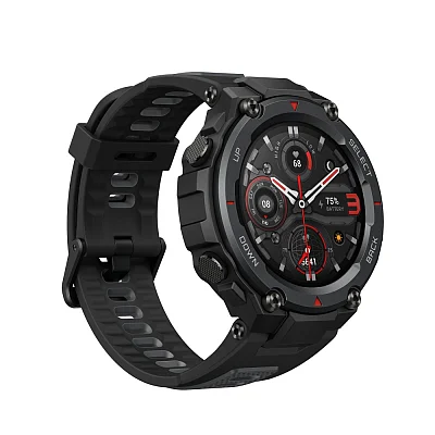 Amazfit T-Rex Pro Meteorite Black Digital Smartwatch 47mm HR GPS W2013OV1N