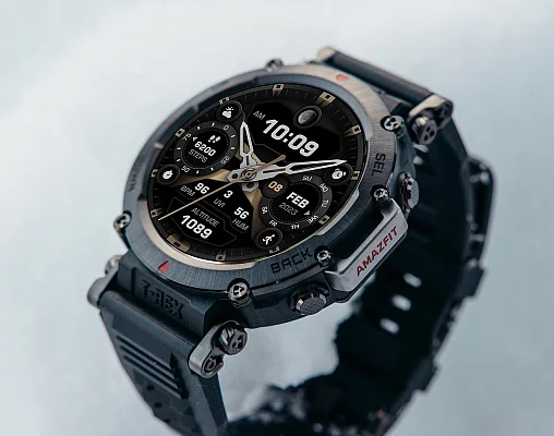 Amazfit T-Rex Ultra Abyss Black Digital Smartwatch 47mm HR GPS W2142EU1N