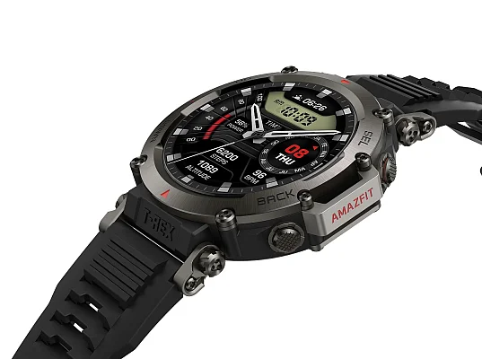 Amazfit T-Rex Ultra Abyss Black Digital Smartwatch 47mm HR GPS W2142EU1N