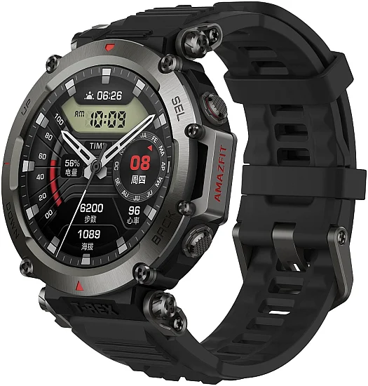 Amazfit T-Rex Ultra Abyss Black Digital Smartwatch 47mm HR GPS W2142EU1N