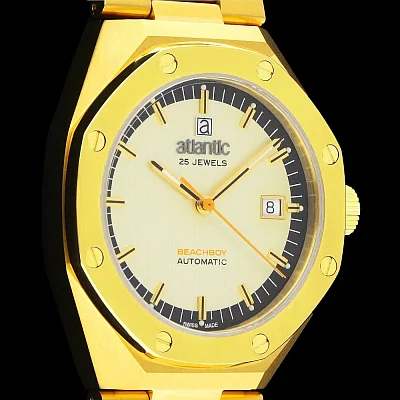 Atlantic Beachboy Automatic Yellow Gold PVD 58765.45.31