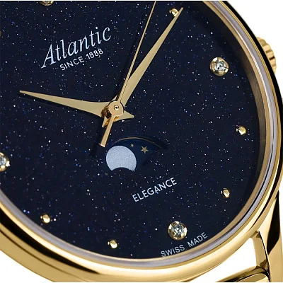 Atlantic Elegance Moonphase Aventurine Mesh 30230.45.59MB
