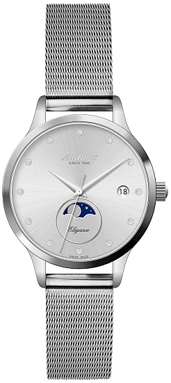 Atlantic Elegance Moonphase Mesh Silver Dial 290404127MB