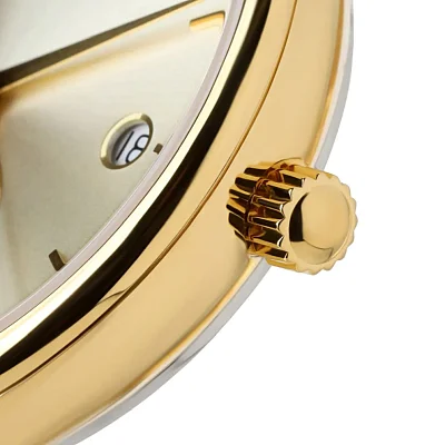 Atlantic Elegance Moonphase Mesh Yellow Gold PVD Champagne Dial 29040.45.31MB