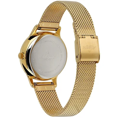 Atlantic Elegance Moonphase Mesh Yellow Gold PVD Champagne Dial 29040.45.31MB
