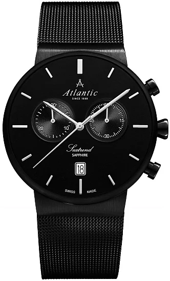 Atlantic Seatrend Chrono Mesh Black PVD Black 654574661