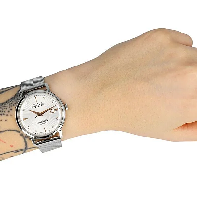 Atlantic Super de Luxe Lady Mesh Diamonds 29355.41.27R