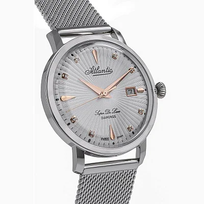 Atlantic Super de Luxe Lady Mesh Diamonds 29355.41.27R