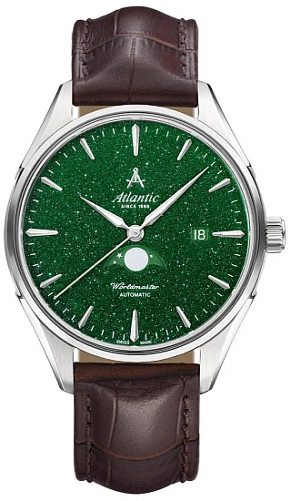 Atlantic Worldmaster 1888 Automatic Moonphase Nightsky Aventurine Green Dial 527834171