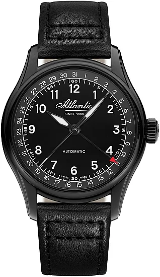 Atlantic Worldmaster 1888 Automatic Pointer Date Black PVD 527824663