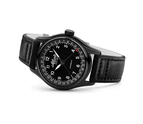 Atlantic Worldmaster 1888 Automatic Pointer Date Black PVD 52782.46.63