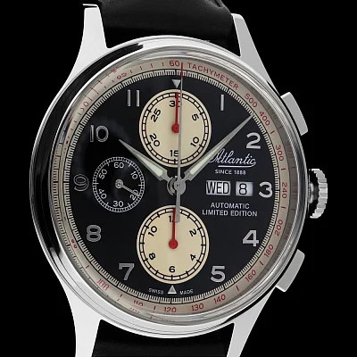 Atlantic Worldmaster Chrono Automatic Valjoux Limited Edition 55852.41.63