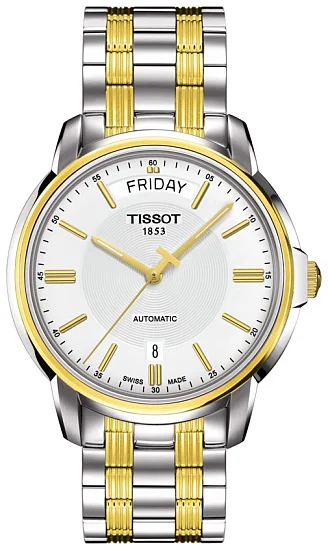 Tissot Automatics III Big Day-Date Yellow Gold PVD T0659302203100