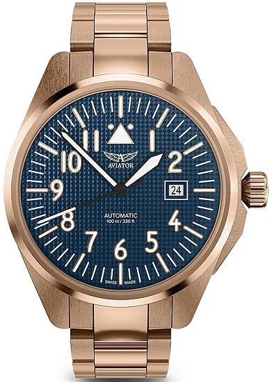 Aviator Airacobra Date Automatic Type B Rose Gold PVD V33923355