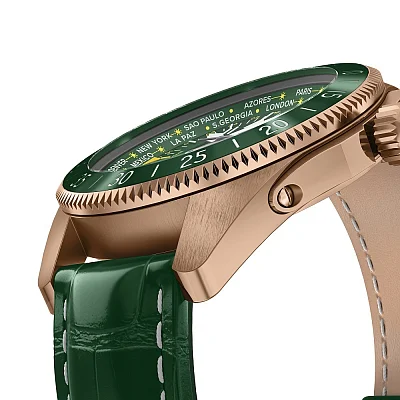Aviator Airacobra GMT Rose Gold PVD V.1.37.2.309.4