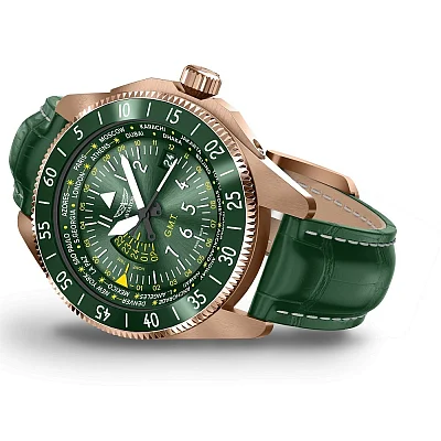 Aviator Airacobra GMT Rose Gold PVD V.1.37.2.309.4