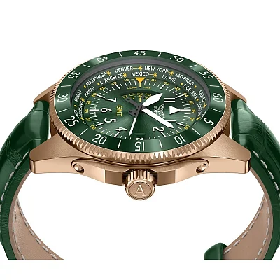 Aviator Airacobra GMT Rose Gold PVD V.1.37.2.309.4