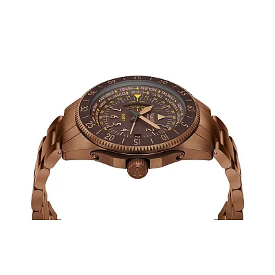 Aviator Airacobra GMT Bronze PVD V.1.37.8.306.5