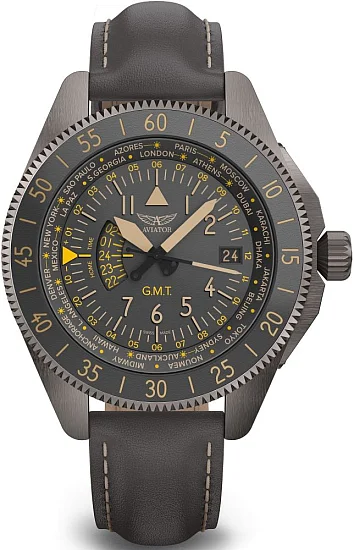 Aviator Airacobra GMT Gunmetal PVD V13773054