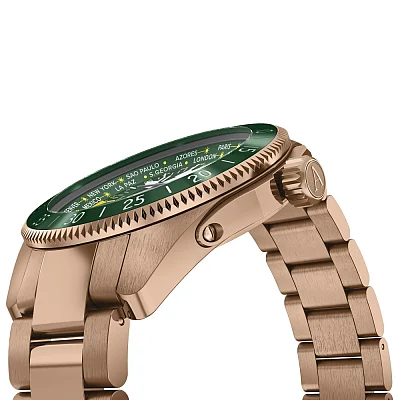 Aviator Airacobra GMT Rose Gold PVD OUTLET V.1.37.2.309.5