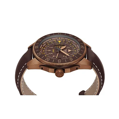 Aviator Airacobra GMT Rose Gold PVD V.1.37.8.306.4