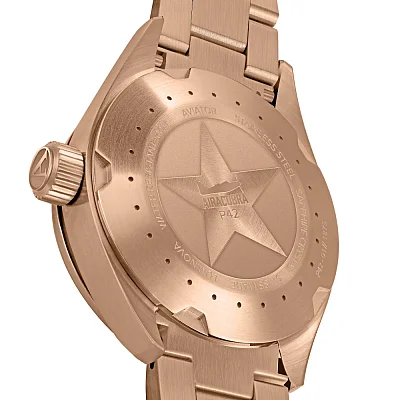 Aviator Airacobra P42 Date Rose Gold PVD V.1.22.2.149.5