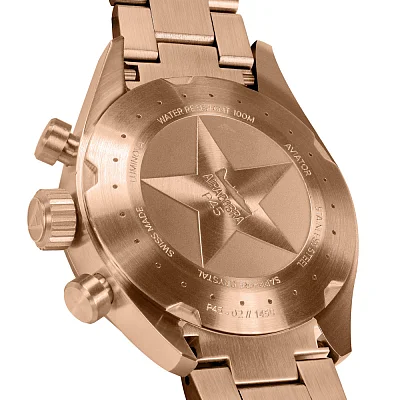 Aviator Airacobra P45 Chrono Rose Gold PVD V.2.25.2.170.5