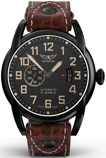 Aviator Bristol Scout Automatic Small Second Black PVD V31851624