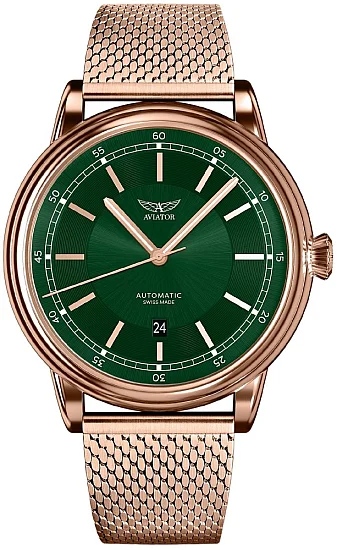 Aviator Douglas DC-3 45 Automatic Date Mesh V33222375