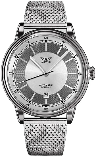 Aviator Douglas DC-3 45 Automatic Date Mesh V33202665