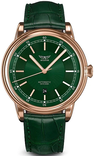 Aviator Douglas DC-3 45 Automatic Date Rose Gold PVD V33222374