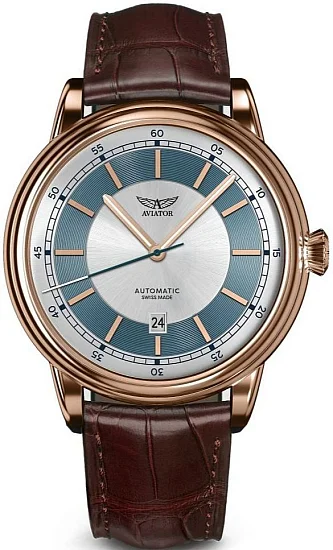 Aviator Douglas DC-3 45 Automatic Date Rose Gold PVD V33222724