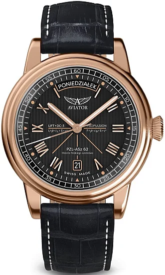 Aviator Douglas Day-Date 41 Automatic Polska Limitowana Edycja II V33522824 PL